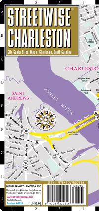 Book Cover for Streetwise Charleston Map - Laminated City Center Street Map of Charleston, South Carolina by 