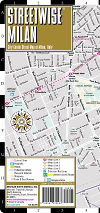 Book Cover for Streetwise Milan Map - Laminated City Center Street Map of Milan, Italy by 