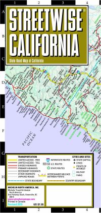 Book Cover for Streetwise Map California - Laminated City Center Street Map of California by 