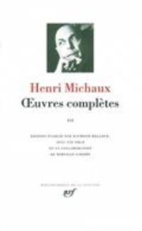Book Cover for Oeuvres Completes 3 by Henri Michaux