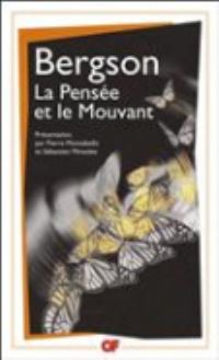 Book Cover for La Pensee Et Le Mouvant by Henri Bergson