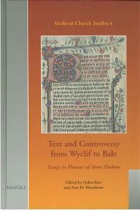 Book Cover for Text and Controversy from Wyclif to Bale by Helen Barr, Anne Hudson, Ann M Hutchison