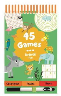 Book Cover for 45 Games Animals by Auzou Publishing