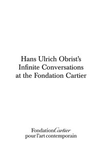 Book Cover for The Infinite Conversations by Hans Ulrich Obrist