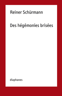 Book Cover for Reiner Schürmann by Reiner Schürmann