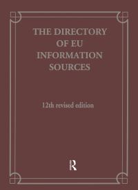 Book Cover for Directory Of EU Information Sources by Europa Publications