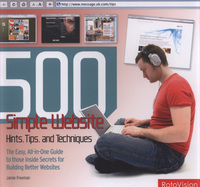 Book Cover for 500 Simple Website Hints, Tips, and Techniques by Jamie Freeman