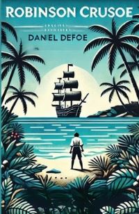 Book Cover for Robinson Crusoe(Illustrated) by Daniel Defoe