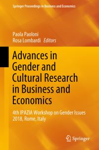Book Cover for Advances in Gender and Cultural Research in Business and Economics by Paola Paoloni, Rosa Lombardi