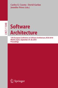 Book Cover for Software Architecture Programming and Software Engineering by Carlos E Cuesta, David Garlan, Jennifer Pérez