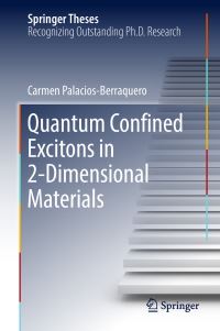 Book Cover for Quantum Confined Excitons in 2-Dimensional Materials by Carmen PalaciosBerraquero