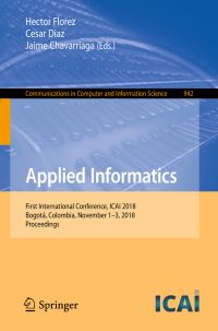 Book Cover for Applied Informatics by Hector Florez, Cesar Diaz, Jaime Chavarriaga