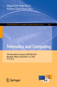 Book Cover for Telematics and Computing by International Congress on Telematics and Computing
