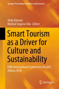 Book Cover for Smart Tourism as a Driver for Culture and Sustainability by Vicky Katsoni, Marival SegarraOña