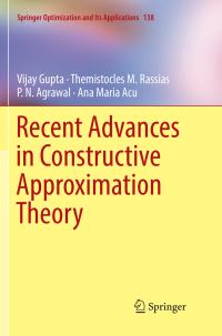 Book Cover for Recent Advances in Constructive Approximation Theory by Vijay Gupta, Themistocles M Rassias, P N Agrawal, Ana Maria Acu