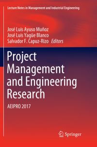Book Cover for Project Management and Engineering Research by José Luis Ayuso Muñoz, José Luis Yagüe Blanco, Salvador  F CapuzRizo