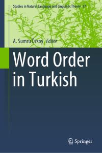 Book Cover for Word Order in Turkish by A Sumru Özsoy
