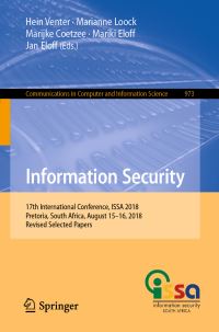 Book Cover for Information Security by Hein Venter, Marianne Loock, Marijke Coetzee, Mariki Eloff, Jan Eloff