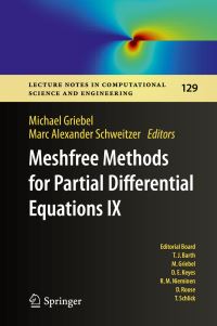 Book Cover for Meshfree Methods for Partial Differential Equations IX by Michael Griebel, Marc Alexander Schweitzer