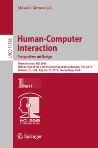 Book Cover for Human-Computer Interaction. Perspectives on Design Information Systems and Applications, Incl. Internet/Web, and HCI by Masaaki Kurosu