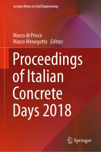 Book Cover for Proceedings of Italian Concrete Days 2018 by Marco di Prisco, Marco Menegotto
