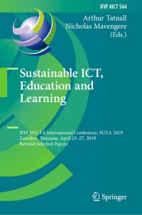 Book Cover for Sustainable ICT, Education and Learning by Arthur Tatnall, Nicholas Mavengere