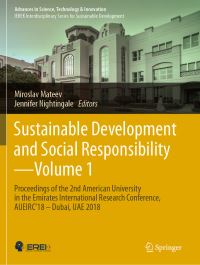 Book Cover for Sustainable Development and Social Responsibility—Volume 1 by Miroslav Mateev, Jennifer Nightingale