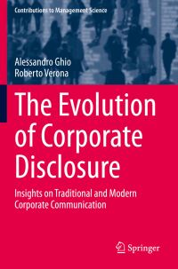 Book Cover for The Evolution of Corporate Disclosure by Alessandro Ghio, Roberto Verona