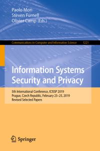 Book Cover for Information Systems Security and Privacy by Paolo Mori, Steven Furnell, Olivier Camp