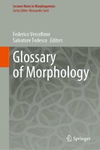 Book Cover for Glossary of Morphology by Federico Vercellone, Salvatore Tedesco