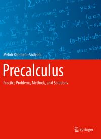 Book Cover for Precalculus by Mehdi RahmaniAndebili