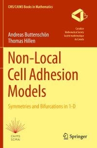 Book Cover for Non-Local Cell Adhesion Models by Andreas Buttenschön, Thomas Hillen