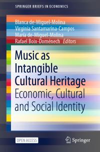 Book Cover for Music as Intangible Cultural Heritage by Blanca deMiguelMolina, Virginia SantamarinaCampos, María deMiguelMolina, Rafael BoixDoménech