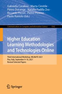 Book Cover for Higher Education Learning Methodologies and Technologies Online by HELMeTO Workshop