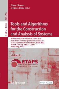 Book Cover for Tools and Algorithms for the Construction and Analysis of Systems by Dana Fisman, Grigore Rosu
