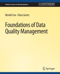 Book Cover for Foundations of Data Quality Management by Wenfei Fan, Floris Geerts