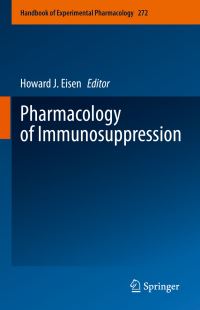 Book Cover for Pharmacology of Immunosuppression by Howard Eisen