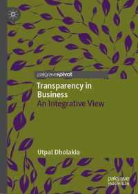 Book Cover for Transparency in Business by Utpal Dholakia