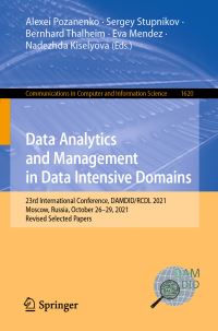 Book Cover for Data Analytics and Management in Data Intensive Domains by International Conference on Data Analytics and Management in Data Intensive Domains