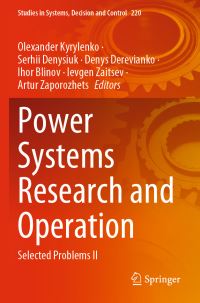 Book Cover for Power Systems Research and Operation by O V Kyrylenko