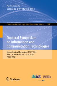 Book Cover for Doctoral Symposium on Information and Communication Technologies by DSICT Conference