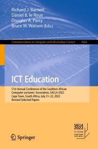 Book Cover for ICT Education by Southern African Computer Lecturers Association