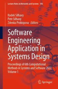 Book Cover for Software Engineering Application in Systems Design by Computational Methods in Systems and Software