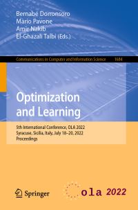 Book Cover for Optimization and Learning by OLA Conference