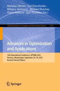 Book Cover for Advances in Optimization and Applications by OPTIMA Conference