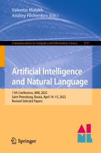 Book Cover for Artificial Intelligence and Natural Language by AINL Conference