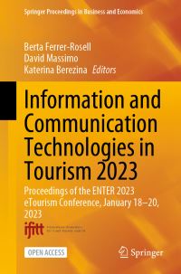 Book Cover for Information and Communication Technologies in Tourism 2023 by Berta FerrerRosell, David Massimo, Katerina Berezina