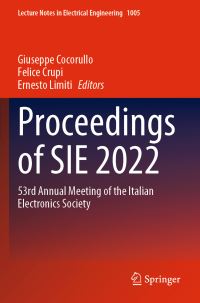 Book Cover for Proceedings of SIE 2022 by Italian Electronics Society