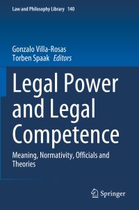 Book Cover for Legal Power and Legal Competence by Gonzalo Villa Rosas, Torben Spaak