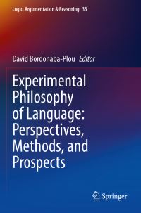 Book Cover for Experimental Philosophy of Language by David Bordonaba Plou